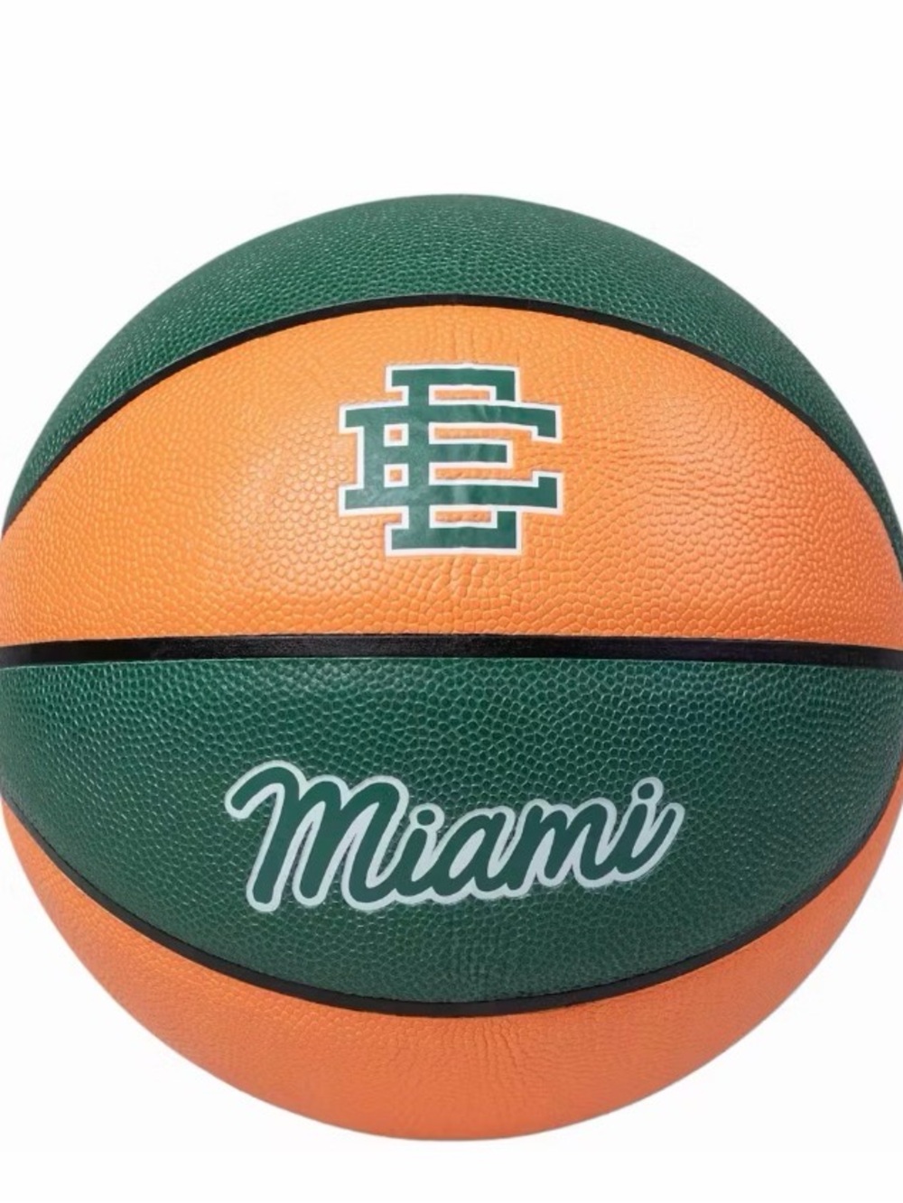 Eric Emanuel EE Miami Green and Orange Basketball